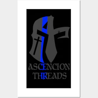 Ascension Threads Blue Line Posters and Art